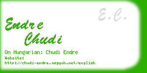 endre chudi business card